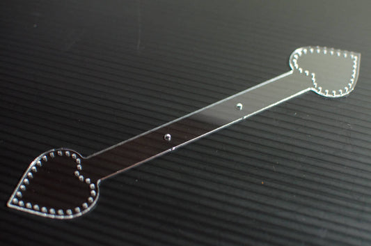 Heart Shaped Acrylic Keychain Template