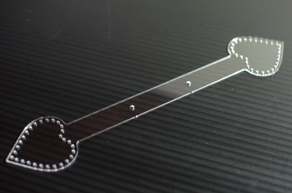 Heart Shaped Acrylic Keychain Template