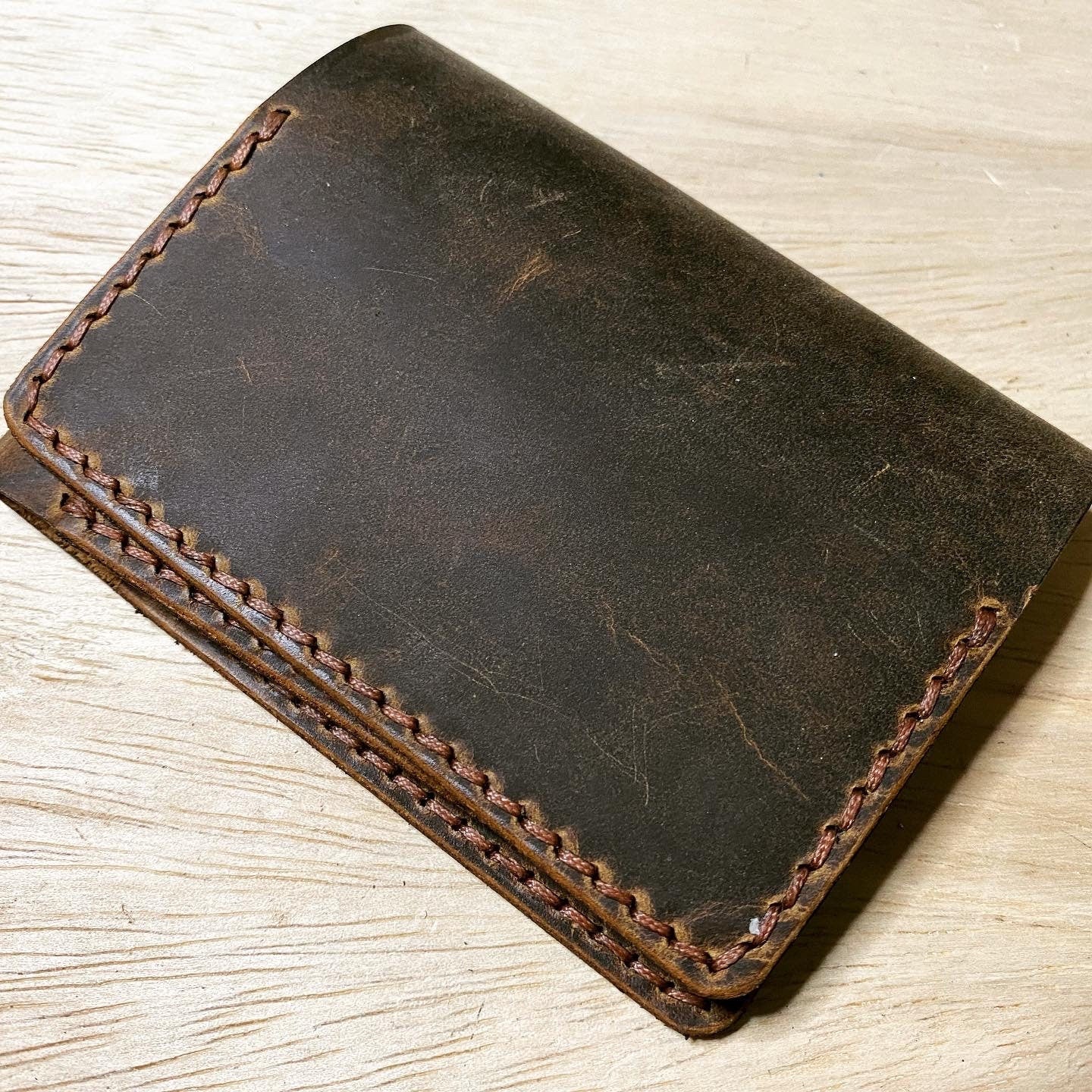 Nomad Leather Tri-fold Minimalist Wallet