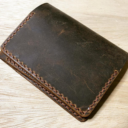 Nomad Leather Tri-fold Minimalist Wallet