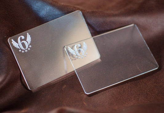 Acrylic Card Slot Forming Blank (Set of 2)