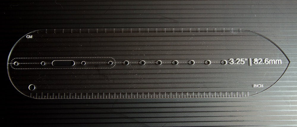 Custom Belt Design Acrylic Template - Singles