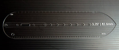 Custom Belt Design Acrylic Template - Singles