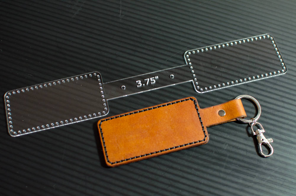 3.75 Luggage Tag Keychain Template