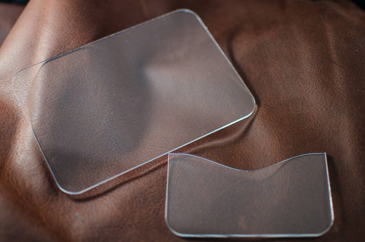2-Slot Folded Card Wallet Acrylic Template