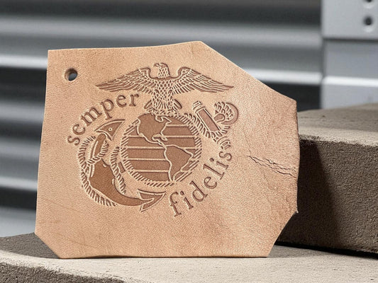 United States Marines Semper Fi Leather Stamp