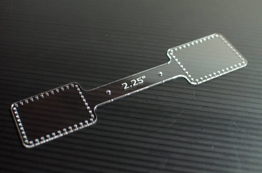 2.25" Leather Keychain Template