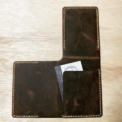 Nomad Leather Tri-fold Minimalist Wallet