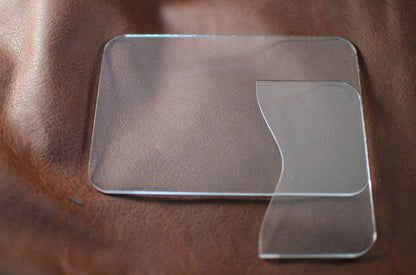 2-Slot Folded Card Wallet Acrylic Template